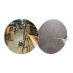Indoor Convex Mirror with Acrylic Lens with Hardboard Backing Single Telescoping Mount