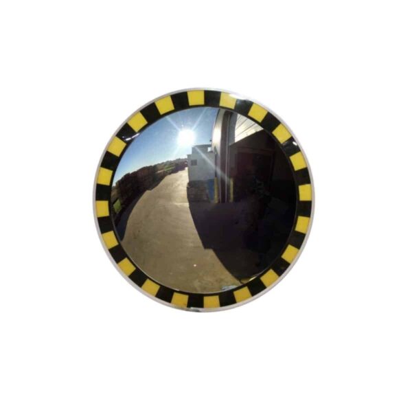 TCVO-26T-SB Outdoor Safety Border Convex Mirror with Heavy Plastic Backing